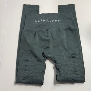 Alphalete Leggings, army grey& army green color, sz medium